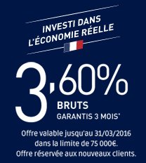 Livret épargne DISTINGO : 3.60% jusqu'à 75.000€ de versement !