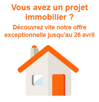 Crédit immobilier : taux fixe exceptionnel de 1.90% jusqu'au 26 avril, assurance incluse, frais de dossier offerts !