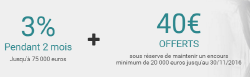 Livret épargne BforBank : taux garanti de 3% + 40€ offerts, derniers jours