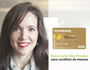 Monabanq innove en proposant la CB Visa Premier sans condition de revenus